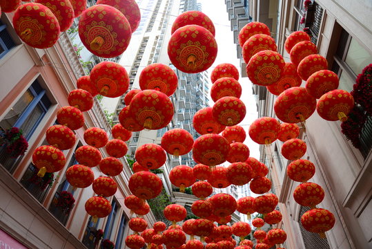 香港リートン・アベニューの提灯