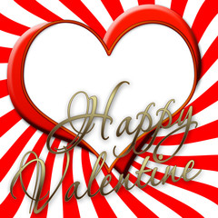 Red and white twirl background, 2 hearts on one another, white background and copy space for your text message.