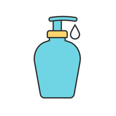 Shower gel color icon