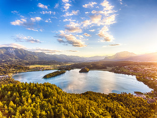 Faaker See in Kärnten, Österreich