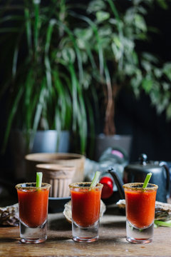 Bloody Mary Shooters.