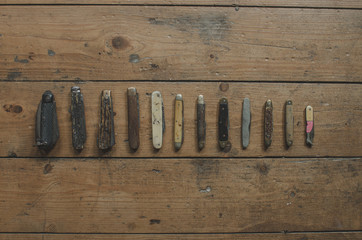 Collection of old Pocket Knives 