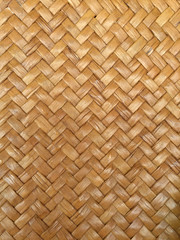 Handcraft weave Pattern from wicker Lepironia articulata,  texture natural wicker of (krajood, Bulrushes, Lepironia Articulata) Brown color.