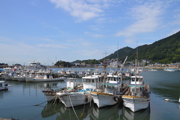 Fototapeta na wymiar The Harbor Of Tomonoura Japan 2016