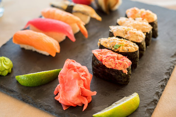 Fresh and delicious sushi