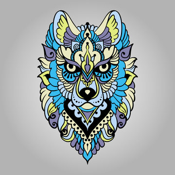 Tribal ethnic wolf