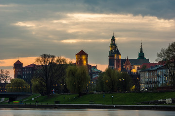 Obraz premium Wawel Royal Castle in Cracow, Poland