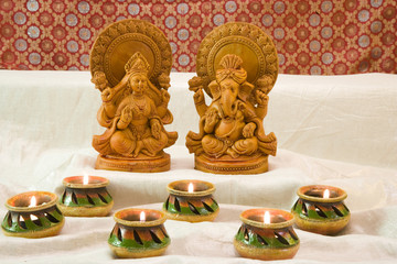 Hindu God  Laxmi  Ganesh