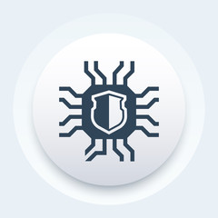 cryptography icon, vector pictogram