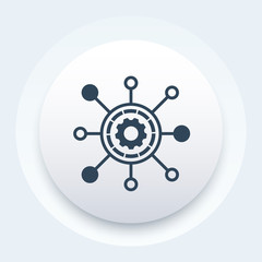 Fototapeta premium production process icon