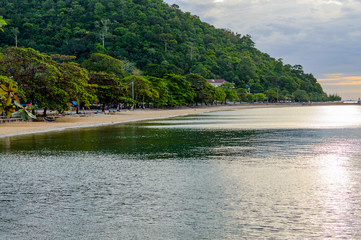 Coastline and beach near the Kep village