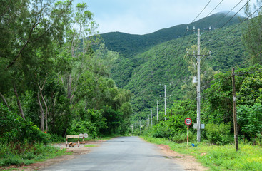 Mountain road in southern Vietnam