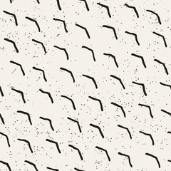 Seamless pattern hand drawn brush strokes. Ink doodle grunge illustration. Geometric monochrome vector pattern.