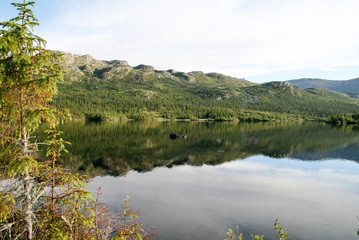 Lac de montagne rjukan norvège