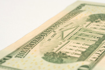 Nahaufnahme von Dollar Geldscheinen