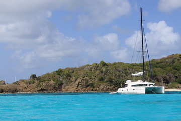 caraïbes catamaran mer îles des grenadines