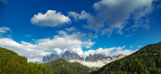 Fototapeta na wymiar Dolomites Italian Alps at springtime. Beautiful nature landscape