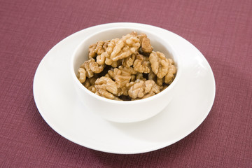 Pile of Walnuts in Bowl