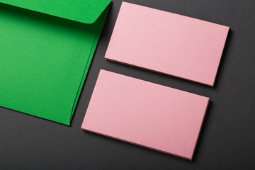 colorful paper stationery mockup