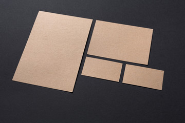 recycled paper identity mockup