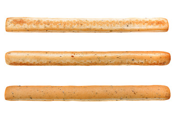 Spiced bread stick on white