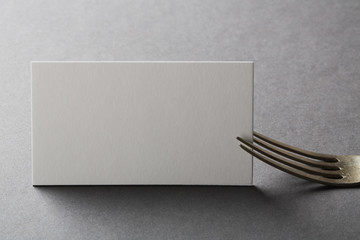 business card mockup for restaurant or chef