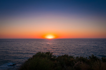Sun Setting over Aegean Sea