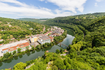 Le Doubs vu depuis la citadelle Vauban de Besançon