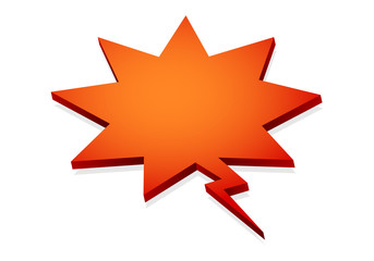 bubble speech 3D, vector