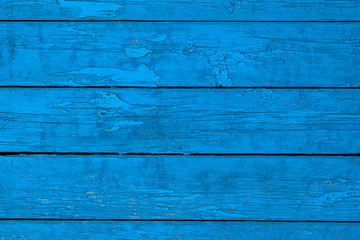 Obraz premium Blue wooden background