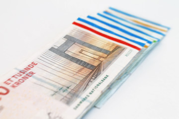 Danish money bills - Kroner