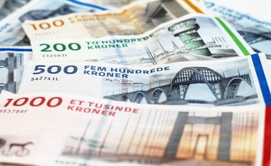 Danish money bills - Kroner