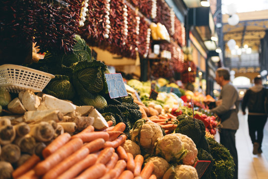 Gro&szlig;e Markthalle von Budapest, Ungarn