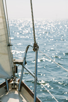 Sailing boat on the water