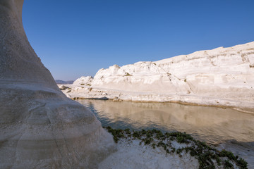 Sarakiniko beach in Milos Island, Greece