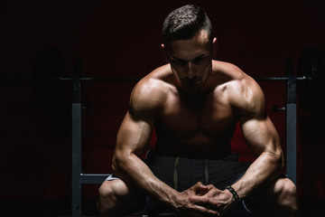 male bodybuilder portrait