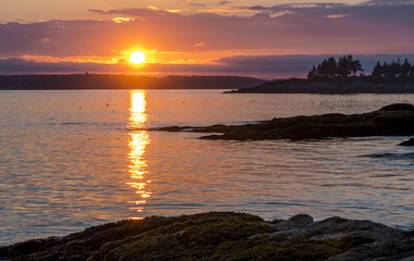 Sunset in Maine 