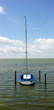Little sailing boat