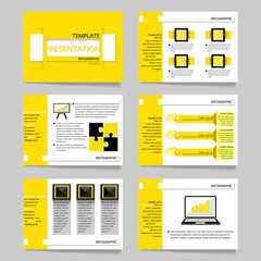 Template vector triangle blue set for brochure presentation   business.Slides horizontal of modern layout and brochure illustration   leaflet flyer design