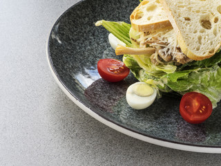 Caesar salad with chicken