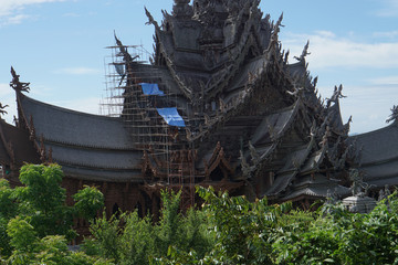 Sanctuary of truth in Thailand Pattaya July 2017