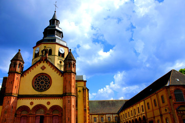 église de senones dans les vosges