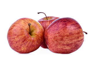 Fresh red apple isolated on white background.