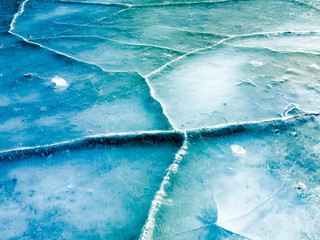 Naklejka premium Ice texture, cold ice