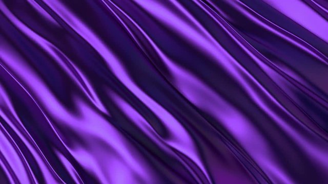 3D realistic animation of the red silky waving background