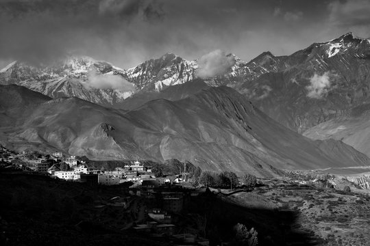 The town of Muktinath, on the Mustang Region of Nepal.