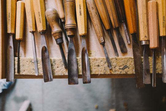 Carpenters chisel tools