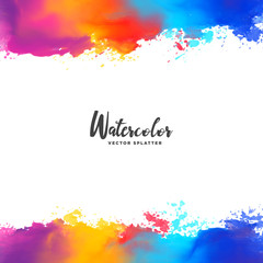 colorful ink splatter vector grunge background