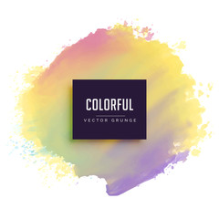 pastel color ink brush stroke vector background