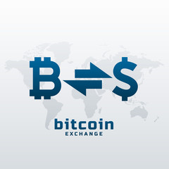 bitcoin exchange with dollar symbol design
